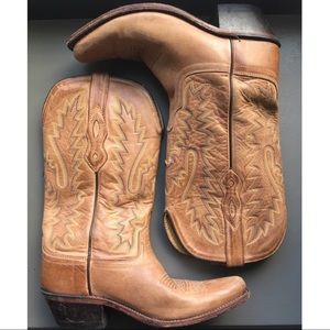 Old West Women’s Leather Cowboy Boots